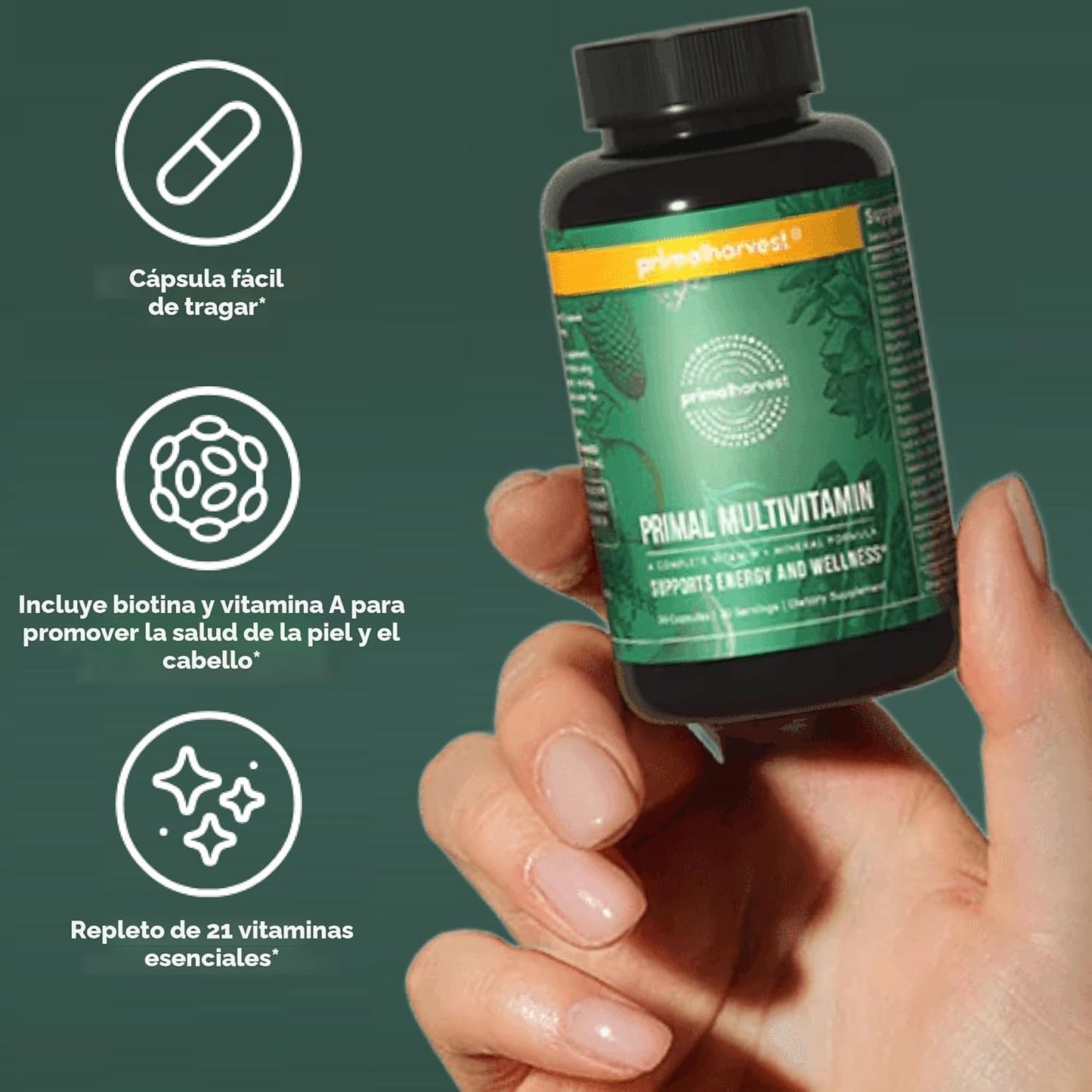 Primal Harvest Primal Multivitamin - Suplemento diario multivitamín...