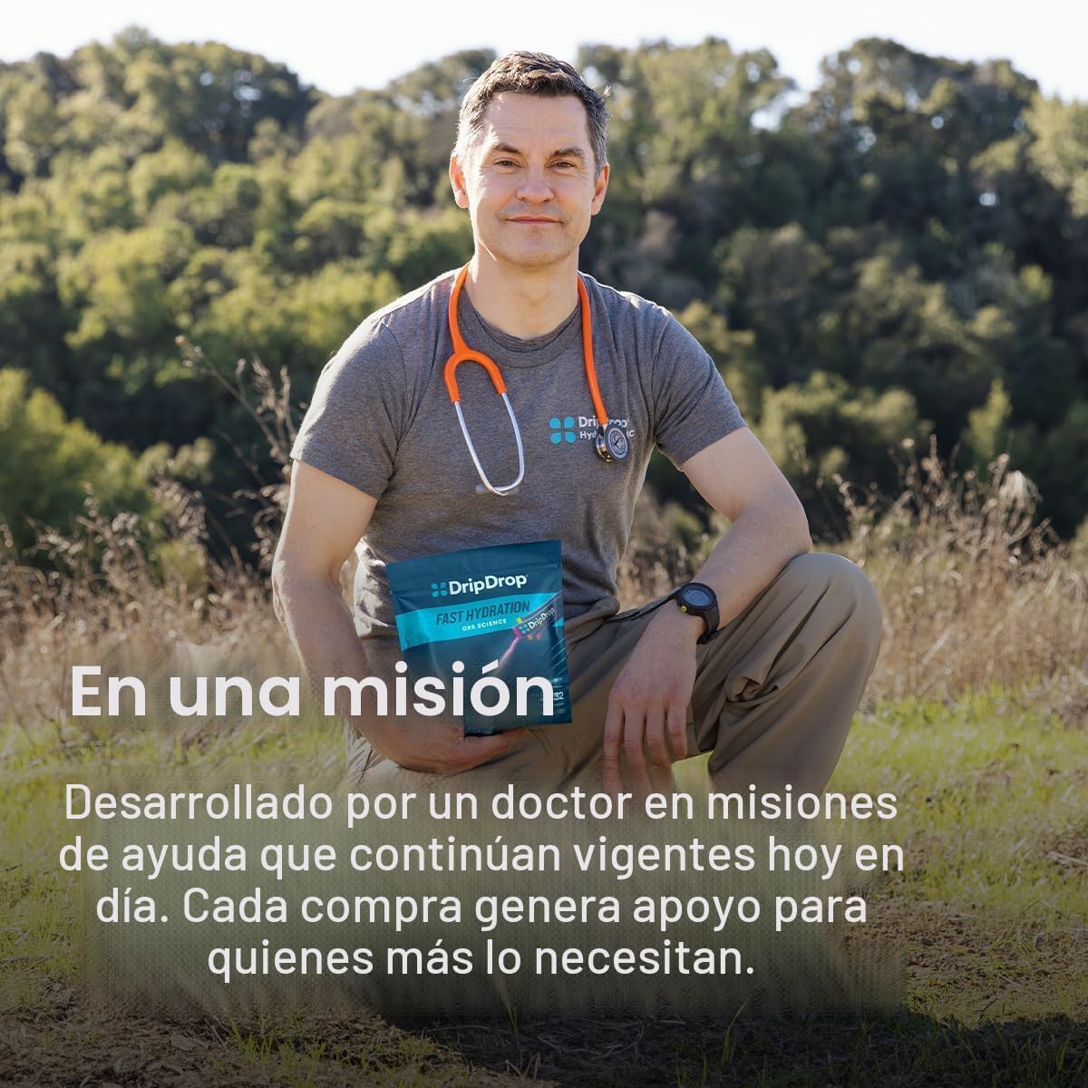 DripDrop ORS Hydration - Paquetes de electrolitos en polvo - uva, p...