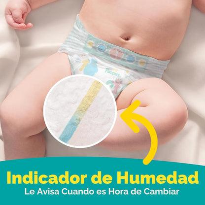 Pañales Pampers - Baby Dry - Talla 1, 120 unidades, Pañal desechabl...