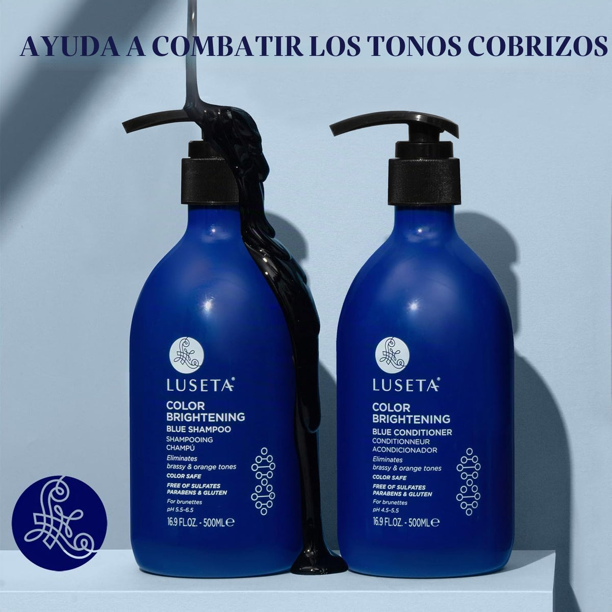 Luseta Blue Champú y Acondicionador Set para Morena 2x16.9oz | Cham...
