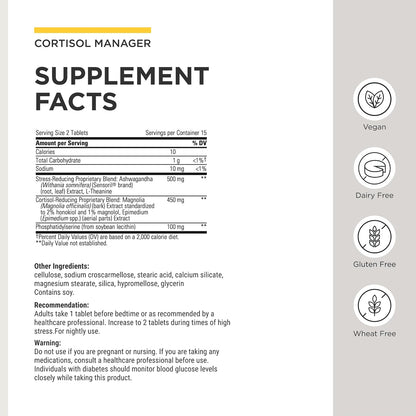 Integrative Therapeutics Regulador de cortisol estabilizador de hor...