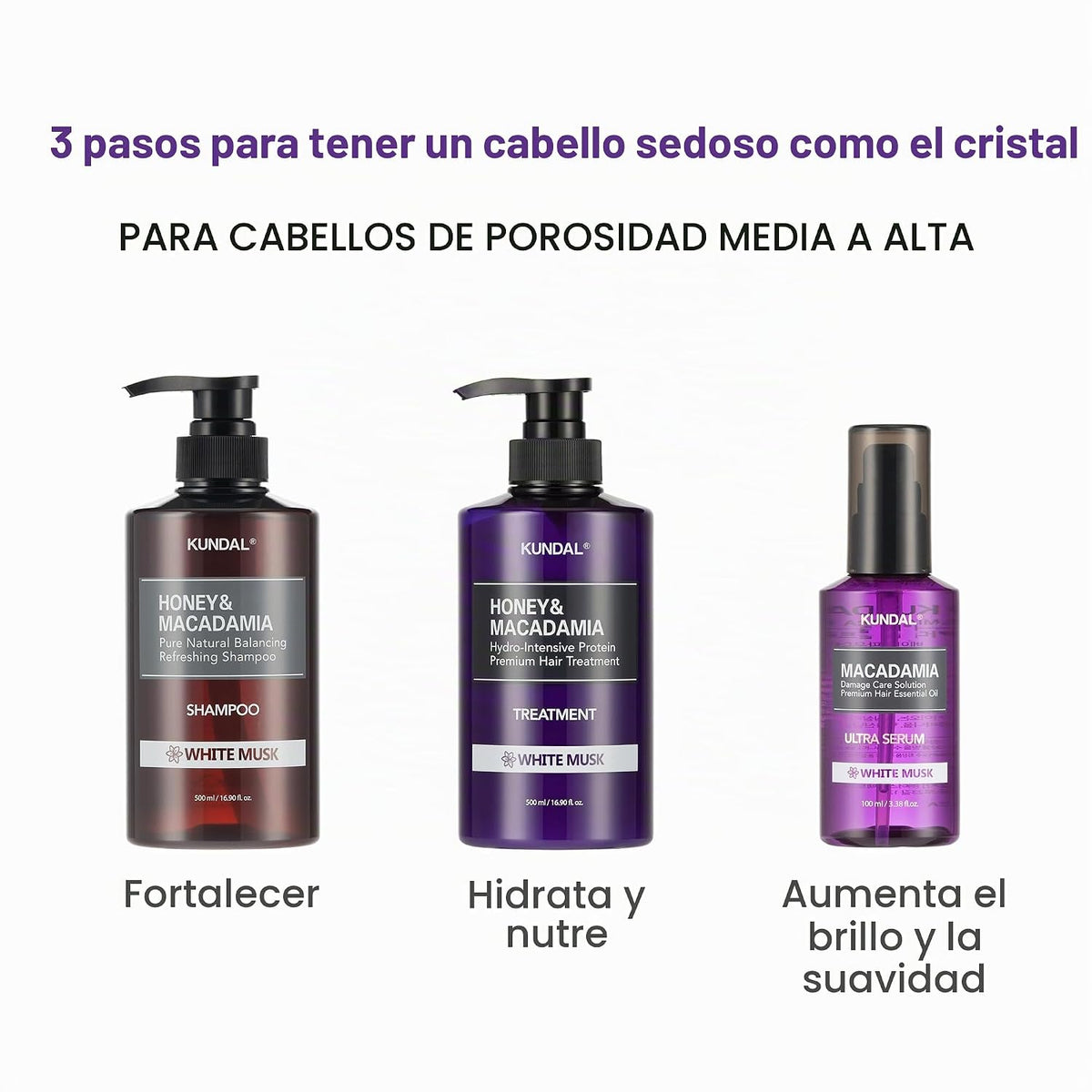 KUNDAL Juego de champú y acondicionador coreano [vainilla ámbar] ca...