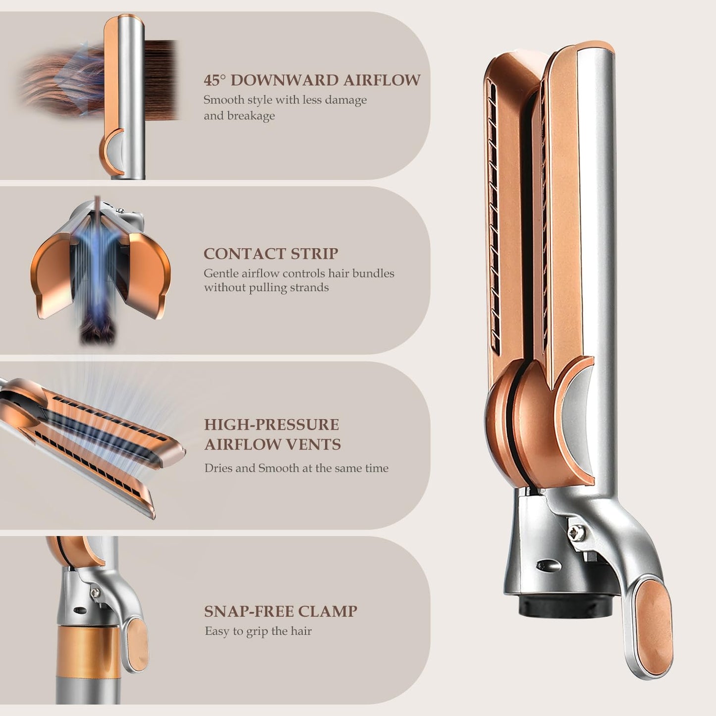 SAZIKA Accesorio de flujo de aire para Dyson Airwrap Styler, acceso...