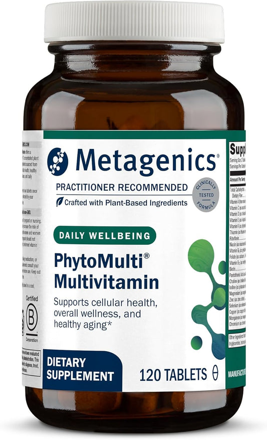 Comprimidos sin hierro Phytomulti de Metagenics, 120 comprimidos