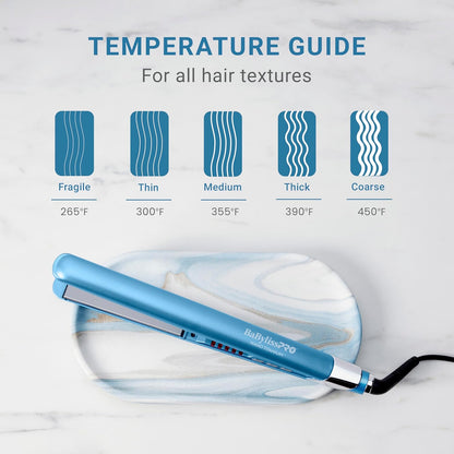 BabylissPRO Nano Titanium Ultra-Sleek Hair Straightener, Flat Iron...