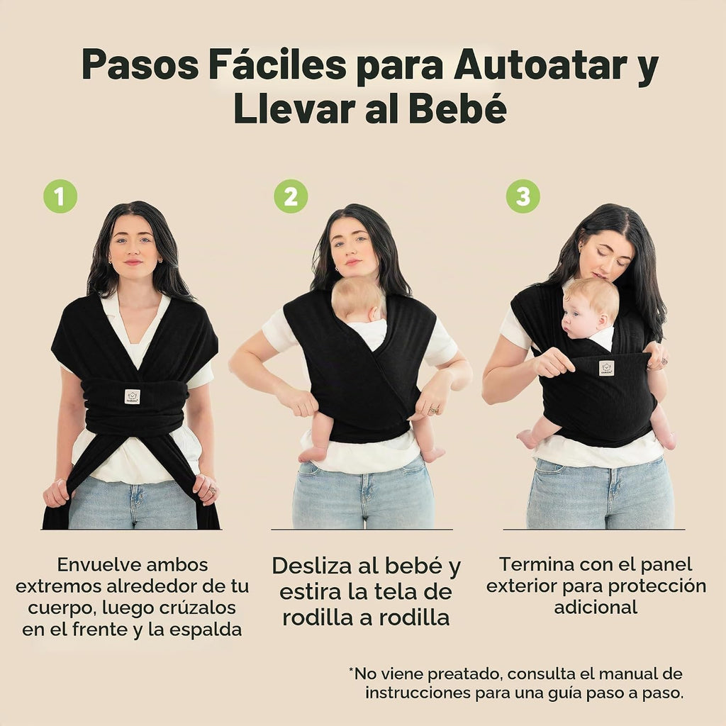 KeaBabies Portabebés, portabebés original todo en 1 (pinos) | Eslin...
