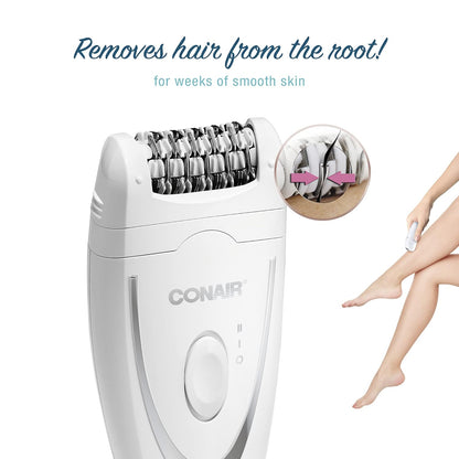 Conair Depiladora de cuerpo completo y depilación para mujeres, ina...
