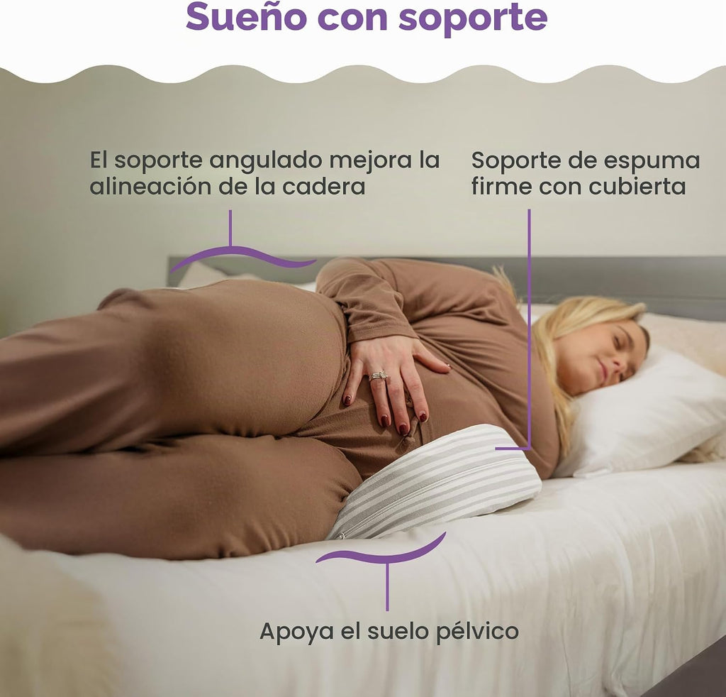 Boppy Almohada de embarazo de cuña, soporte de maternidad compacto...
