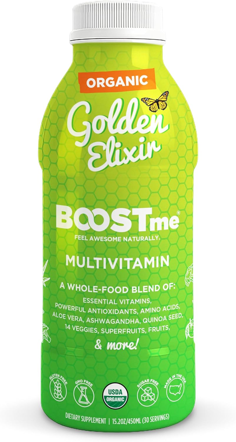 BoostMe Golden Elixir Multivitamínico líquido \u2013 Vitaminas diar...