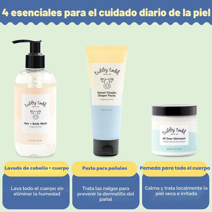 TUBBY TODD Baby Bundle - Conjunto de Cuidado de la Piel para Recién...