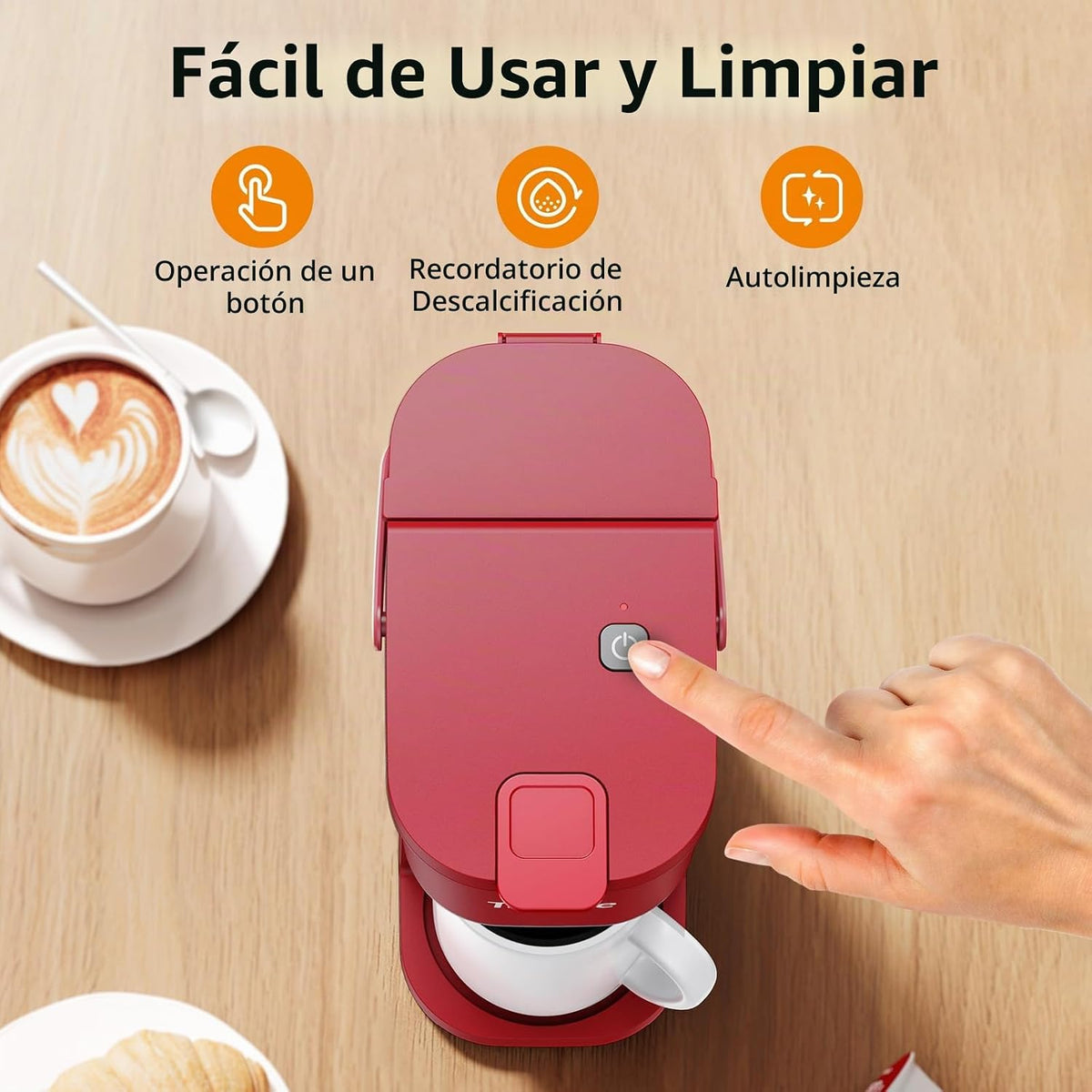 Tastyle Cafetera de una taza de una sola porción, para Cápsulas K y...