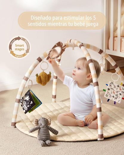Tapete de gimnasio para bebé Blissful Diary, alfombrilla para tiemp...