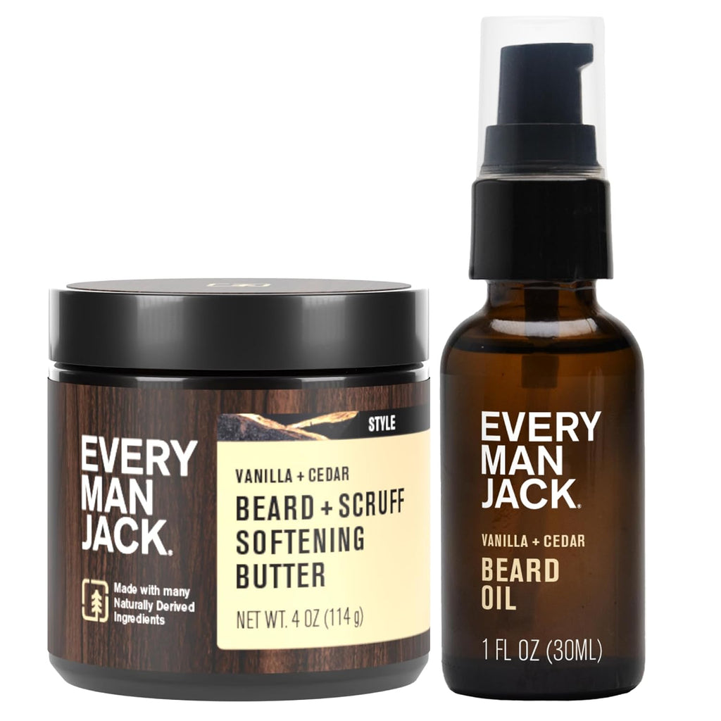 Every Man Jack Aceite hidratante para barba y mantequilla para homb...