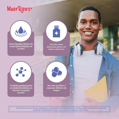 MaryRuth Organics Gotas líquidas de vitamina D3 | Megadosis 4000 UI...