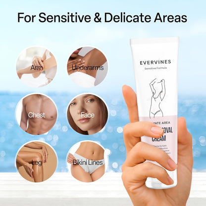 Evervines Crema depilatoria para mujeres: depilatoria rápida e indo...
