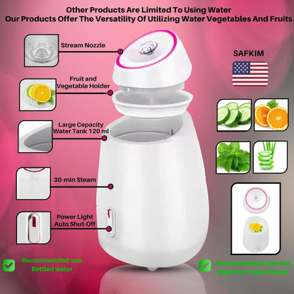 Vaporizador facial, juego completo de spa en casa \u2013 Rodillo de...