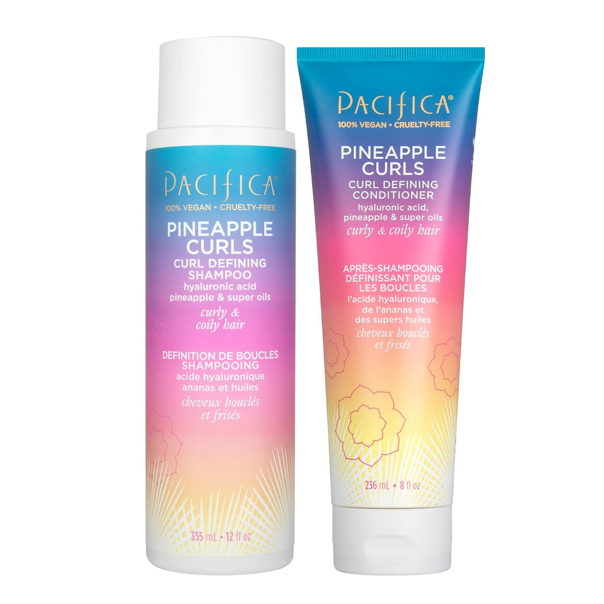 Pacifica Juego de Champú y Acondicionador Rizos de Piña \u2013 Cuid...