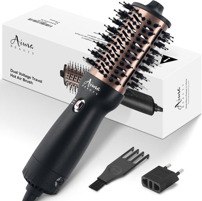 Aima Beauty 4 en 1 Cepillo de Aire Caliente para Viajes Mundiales d...
