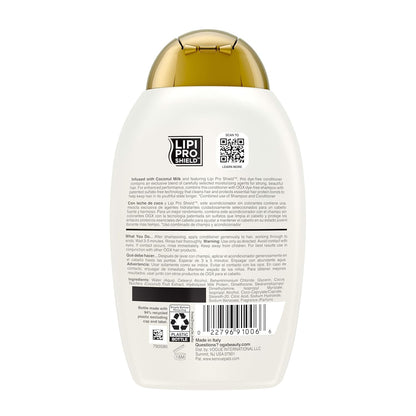 OGX Acondicionador nutritivo + leche de coco, acondicionador hidrat...