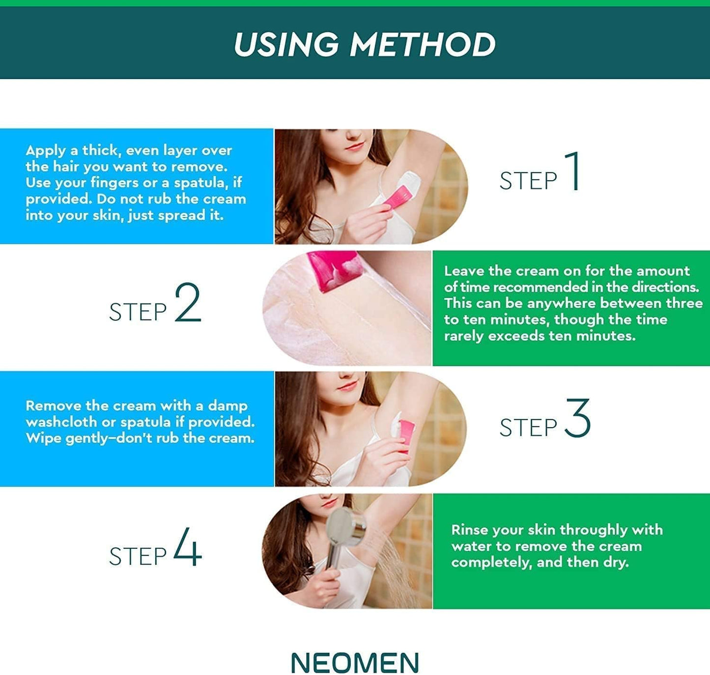 Crema depilatoria para hombres y mujeres: depiladora sin dolor para...