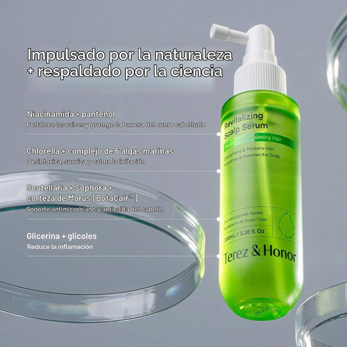 Spray de suero para el cuero cabelludo y ampolla capilar Cuidado de...