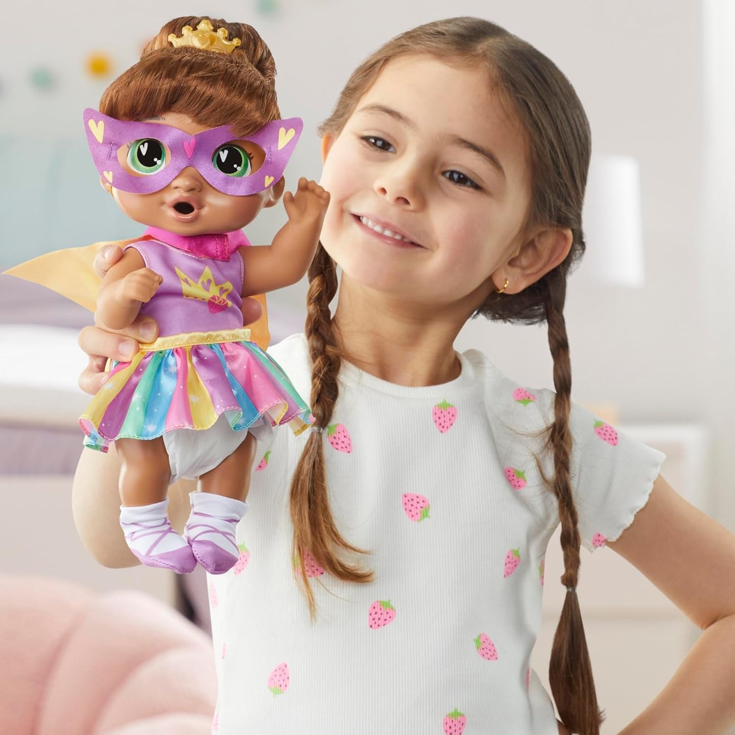 Baby Alive Super BFF Sophia Sparkle Brown Hair Dress Up Baby Doll P...