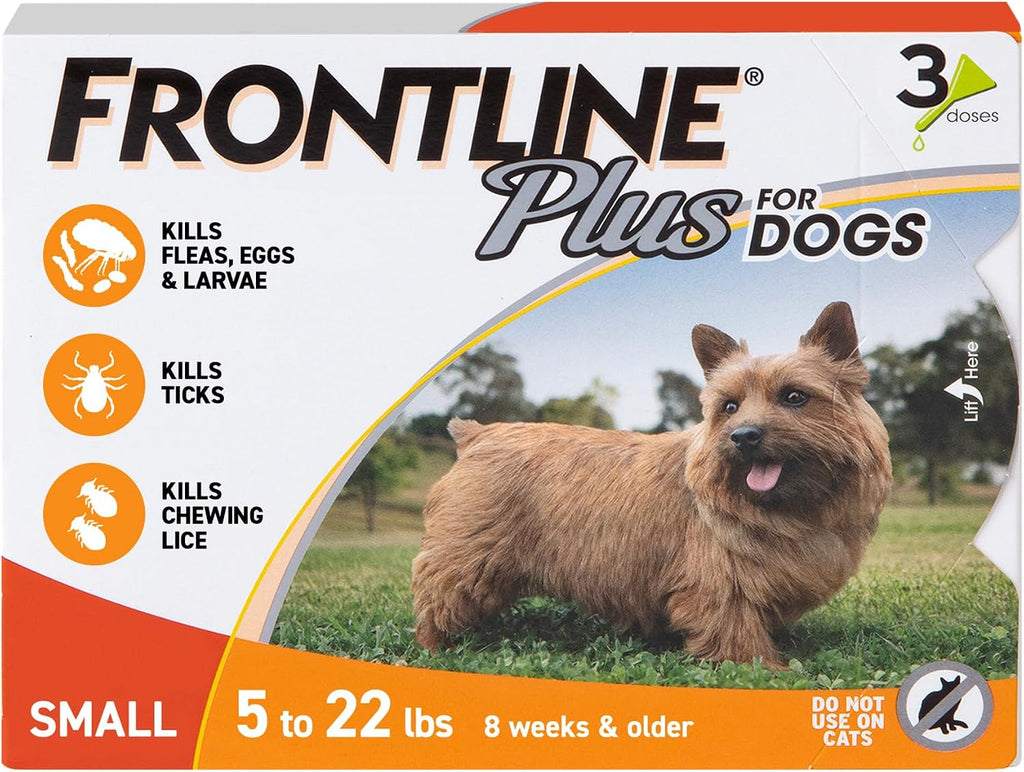 FRONTLINE Plus Tratamiento de pulgas y garrapatas para perros peque...
