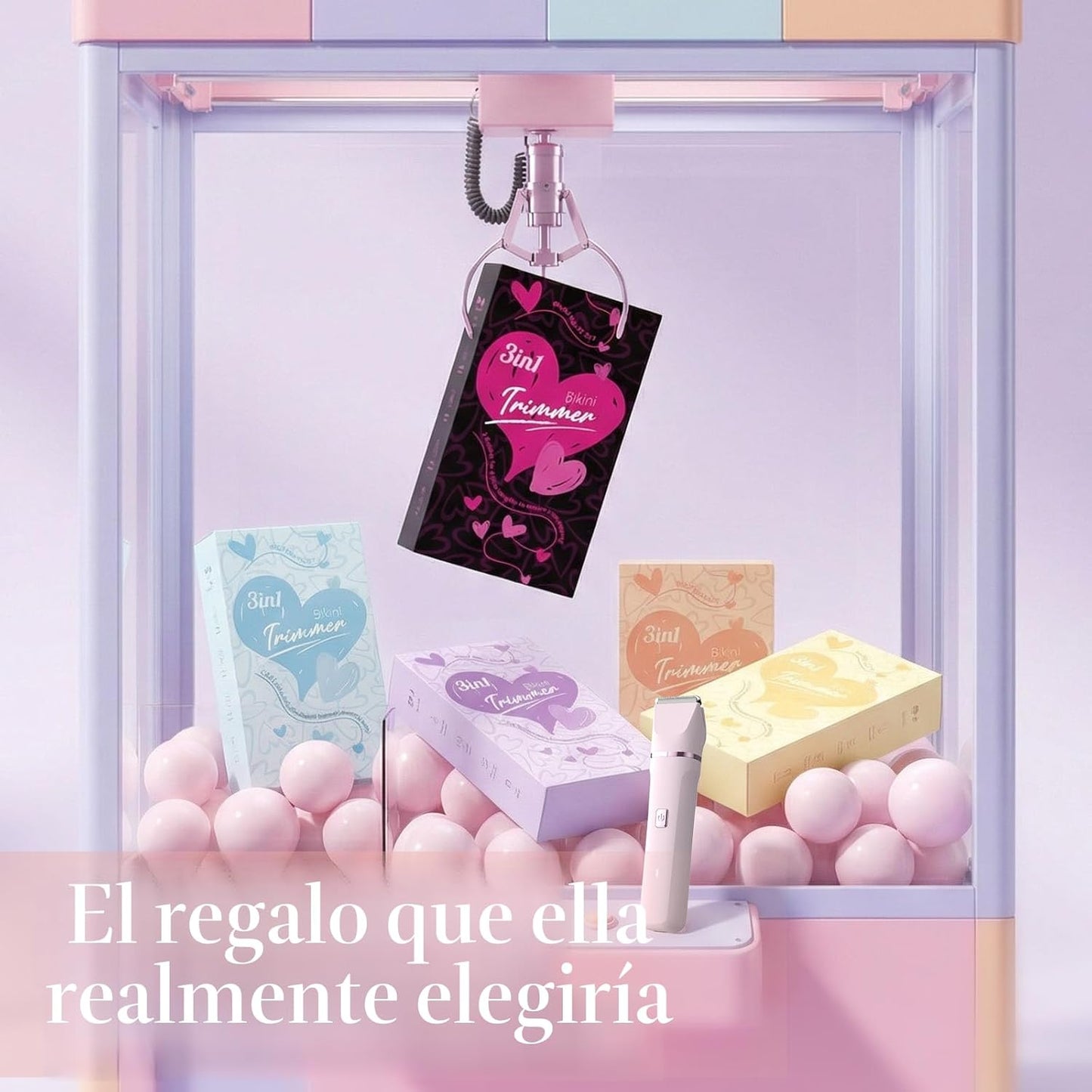 Recortadora de bikini para mujer, maquinilla de afeitar eléctrica s...