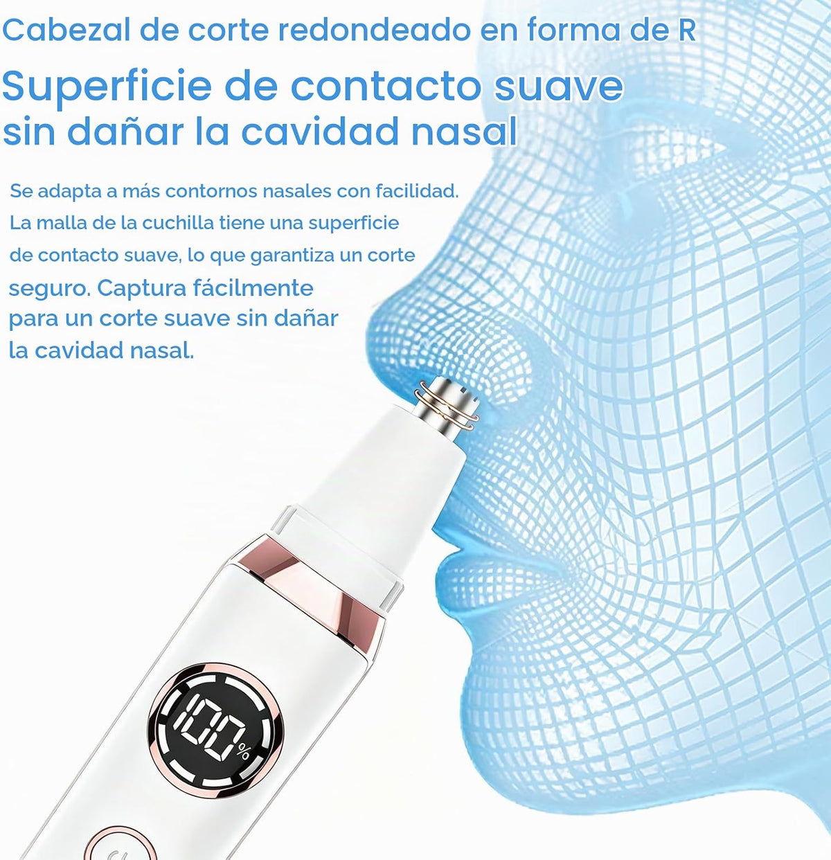 ANFOOS Maquinilla de afeitar eléctrica 4 en 1 para mujer, recortado...