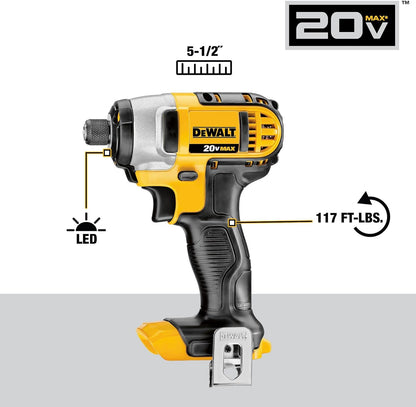 DEWALT Kit de combo de perforación inalámbrico de 20V MAX, 2-Herramienta (DCK240C2)