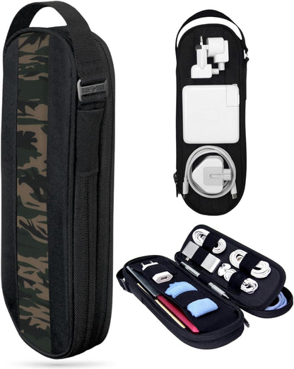 SIDE BY SIDE Electronics Organizer Travel Case for Cables, Charger,...
