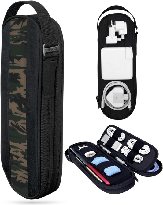 SIDE BY SIDE Electronics Organizer Travel Case for Cables, Charger,...