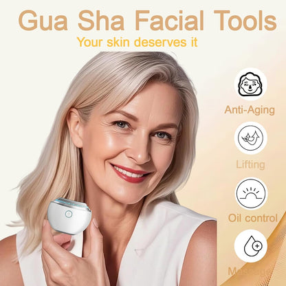 Smbrige Herramienta de masaje facial, 4 modos de color, terapia de...