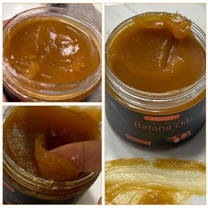 Aceite de batana crudo para el crecimiento del cabello, pasta de aceite de Botana 100% natural puro de Honduras, mascarilla orgánica sin refinar para prevenir la pérdida de cabello, mejora el grosor para hombres y mujeres, 5.3 onzas