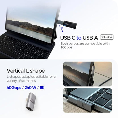 Kit adaptador 7 en 1 - Carga USB múltiple - Bolsa de almacenamiento digital - Cepillo de limpieza de puerto Lightning a C - Pin de expulsión de tarjeta SIM - Lightning a 0.138 in