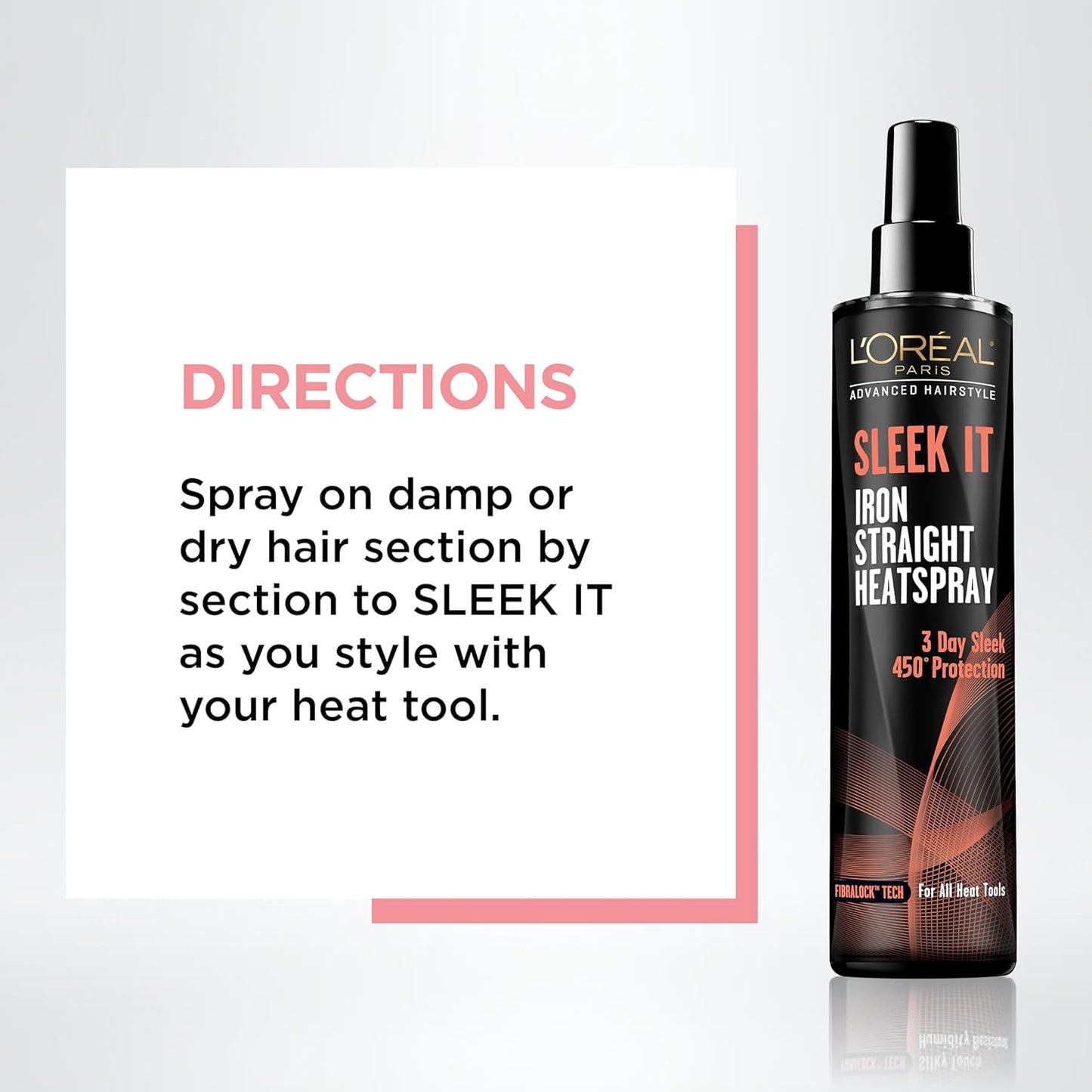 L'Oréal Paris - Espray para peinar cabello liso y sedoso, 5.7 onzas