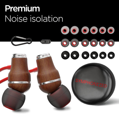 Symphonized Auriculares con cable para iPhone con sonido de graves...