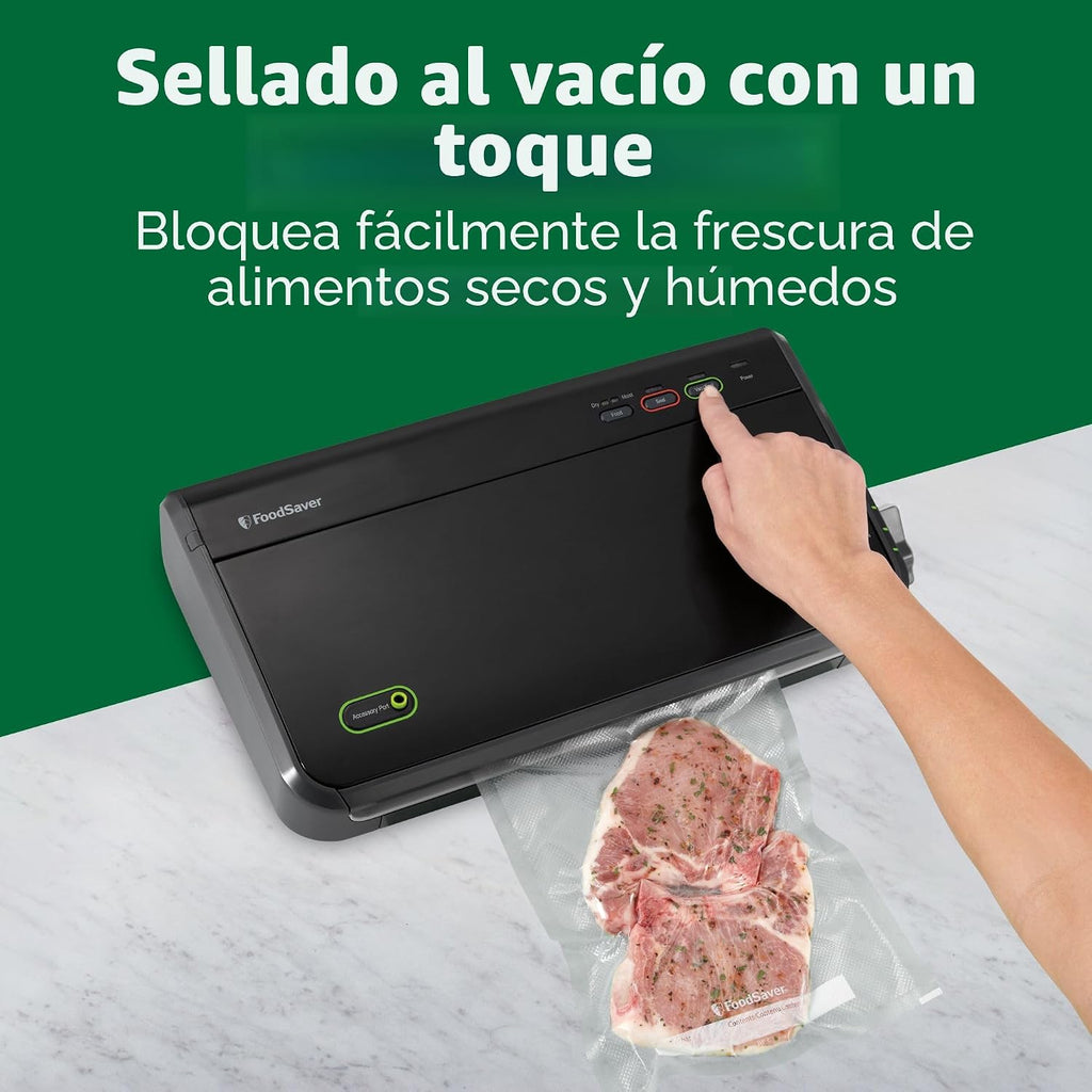 Máquina Selladora al Vacío FoodSaver, Detección Automática de Bolsa...