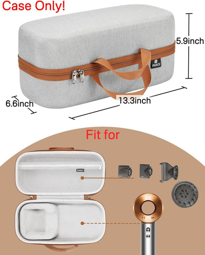 Estuche de almacenamiento rígido RAIACE compatible con secador de p...
