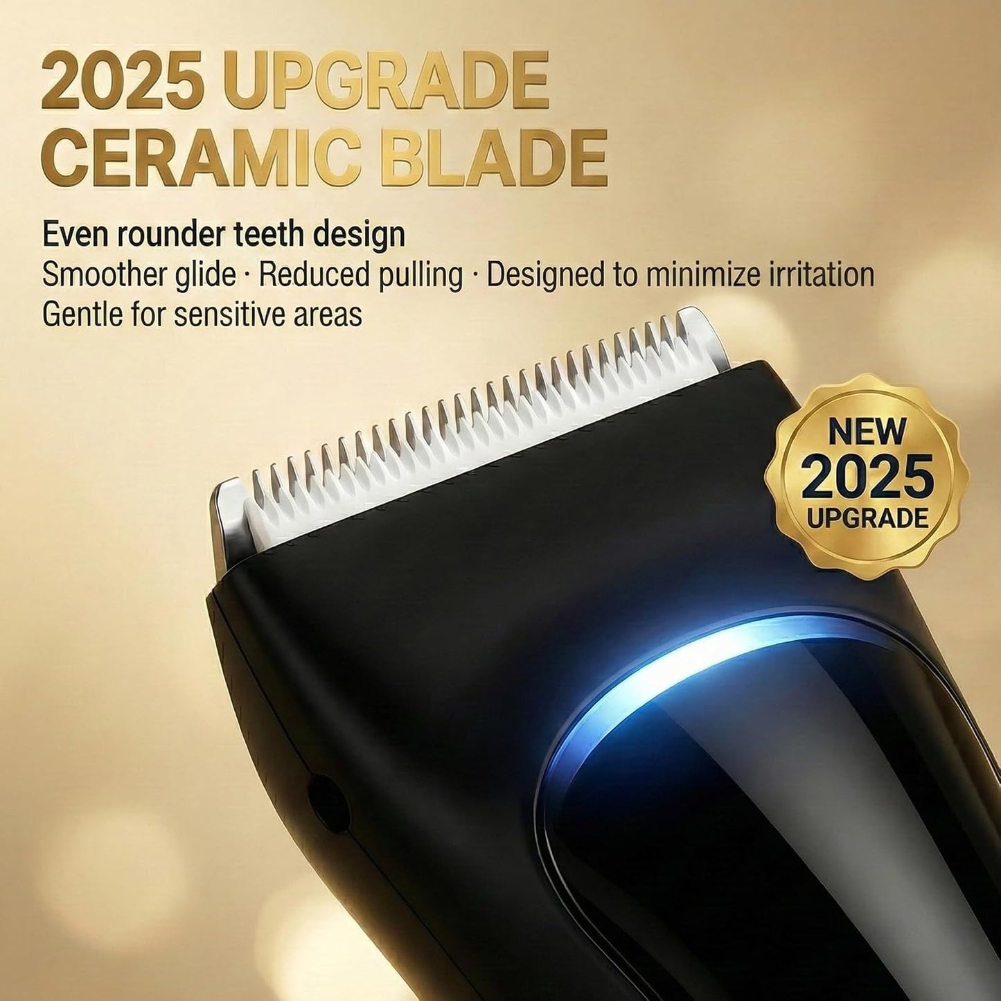 Bekhic Manscape - Cortadora de pelo para ingle y cuerpo para hombre...