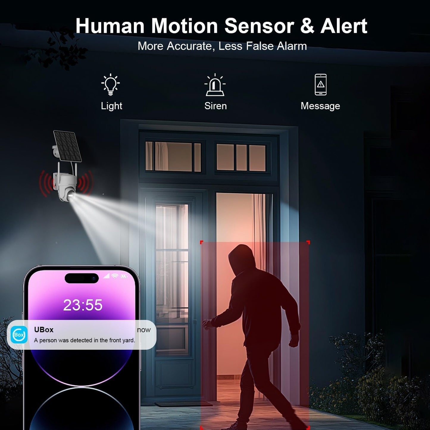 HOSAFE.COM Cámaras de seguridad para el hogar inalámbricas para ext...