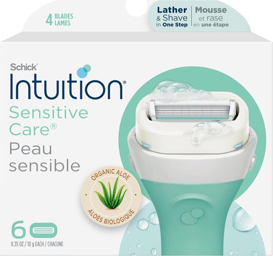 INTUITION Schick Repuesto, Maquinillas de Afeitar para Mujeres con...