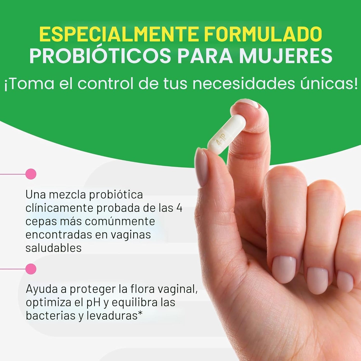 Culturelle Suplementos probióticos diarios 4 en 1 para mujeres \u20...