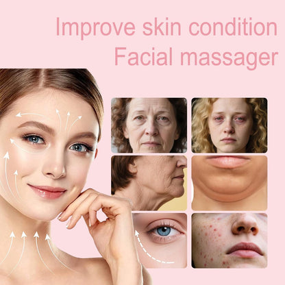 Smbrige Herramienta de masaje facial, 4 modos de color, terapia de...