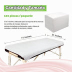 Tvvcalk 100 hojas de mesa de masaje, sábanas desechables de tela no...