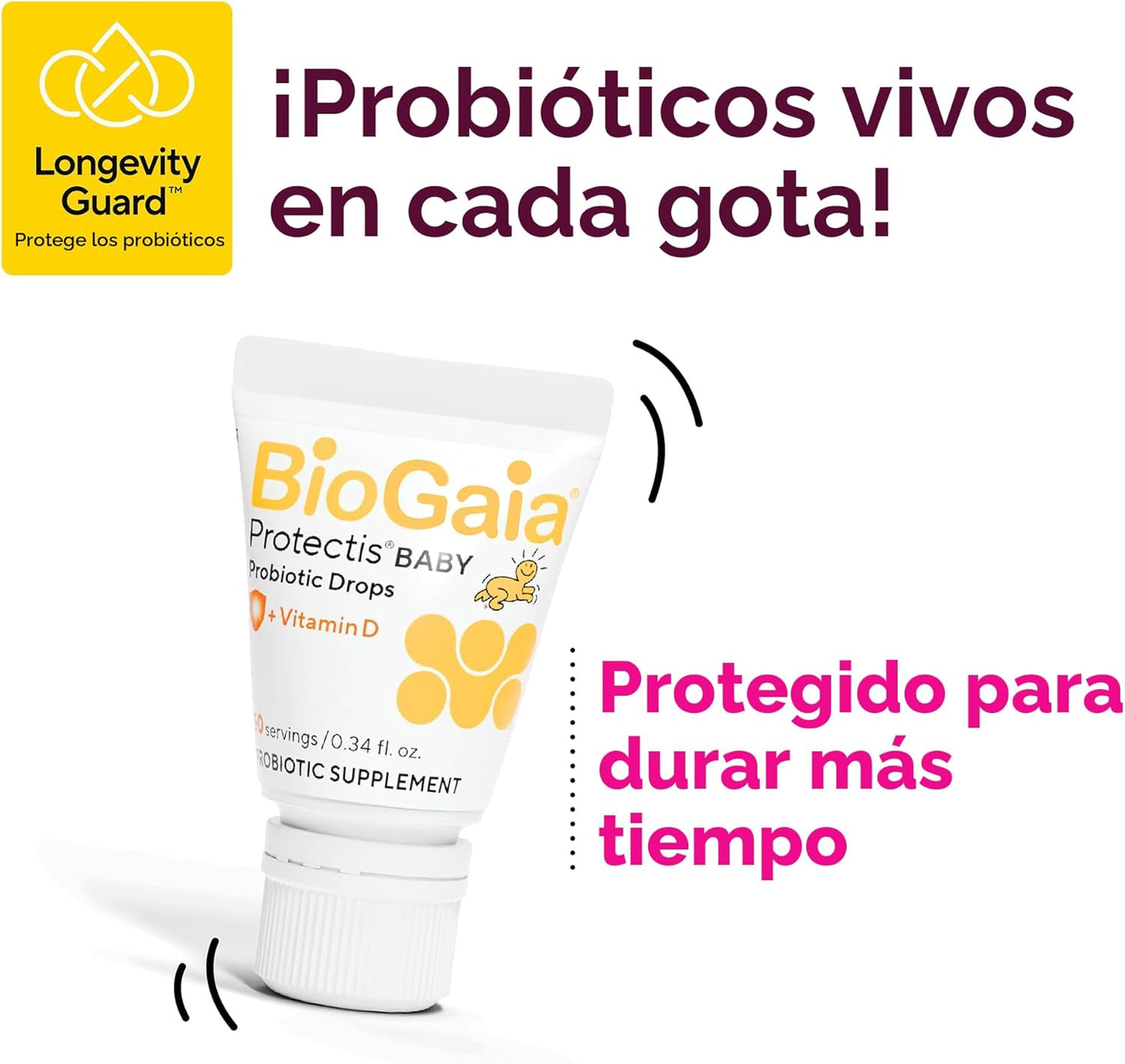 BioGaia ProTectis Gotas probióticas para bebés | Alivio de cólicos...