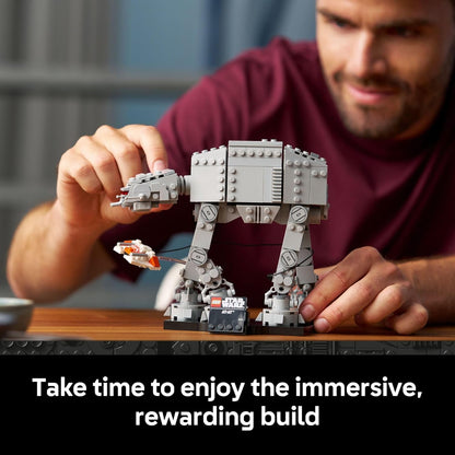 LEGO Star Wars at-at Walker - Juego de construcción para adultos, a partir de 18 años, coleccionable y decoración de habitación para oficina, dormitorio o estante de libros, actividad para hombres