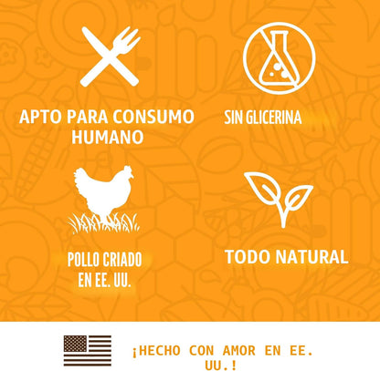 Golosinas para perros Full Moon, cecina de pollo saludable, totalme...