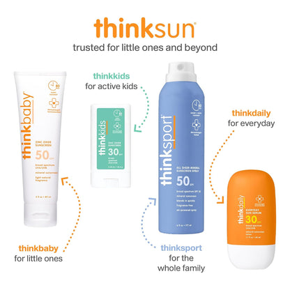 Thinkbaby SPF 50+ Protector solar para bebés, 85 g \u2013 Crema sol...