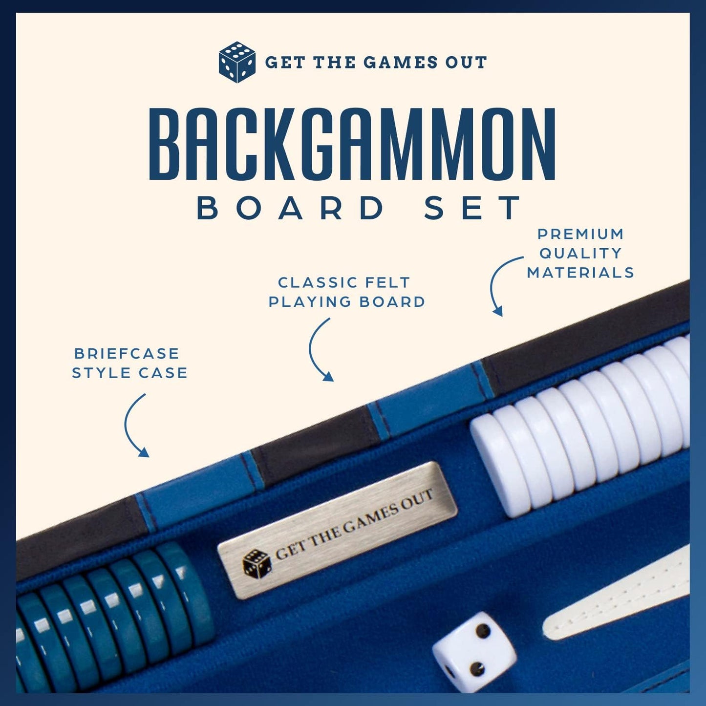 Juego de mesa de Backgammon con estuche, disponible en tamaños pequ...